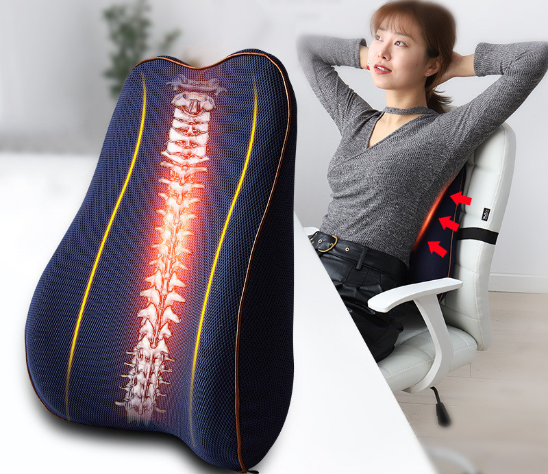 ErgoWellness™ Ergonomic Lumbar Back Support Memory Foam Cushion for Office Chair